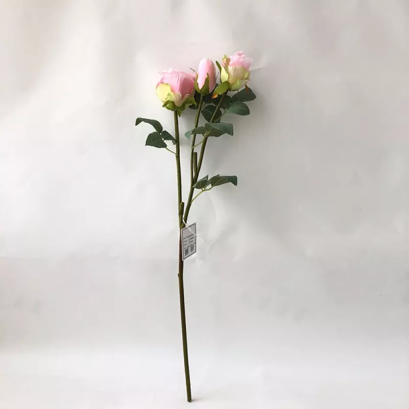 faux rose bouquet with ivory and dusty rose colors